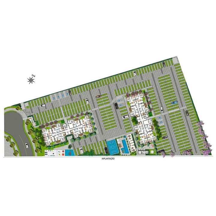 Planta do Borghese Boulevard: BORGHESE BOULEVARD - Implantação