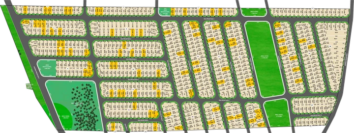 Planta do Residencial Mais Viver: Loteamento com infraestrutura completa