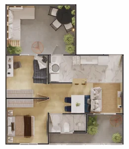 Planta do Residencial Padova: Planta