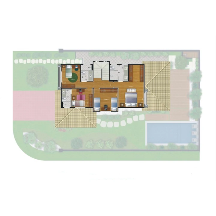 Planta do Villagio Harmonia: PLANTA MADONNA - 4 dorms. | 2 suítes