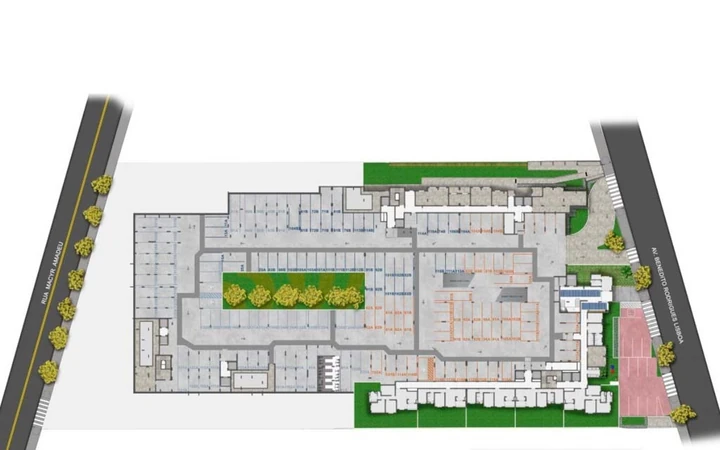Planta do Nau Vivendas: Implantação - Pavimento Térreo