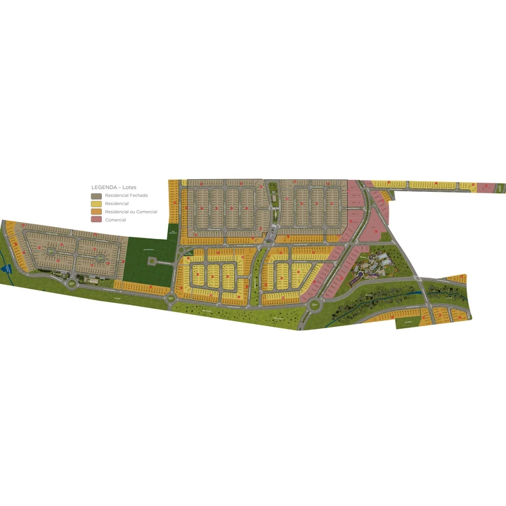 Planta do Ecivitas Amazonas: Mapa de Implantação
