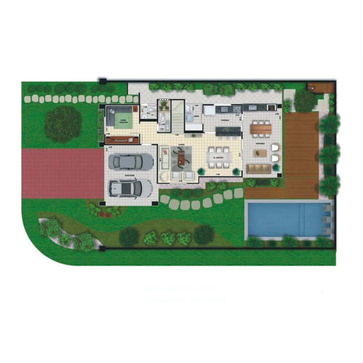 Planta do Villagio Harmonia: PLANTA MADONNA - Piso Térreo