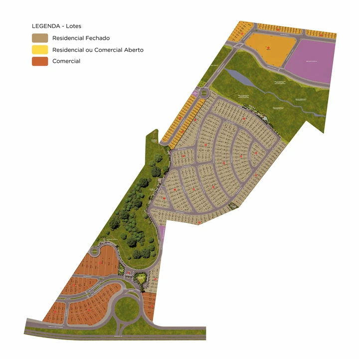 Planta do Eplenum Reserve: Mapa de Implantação