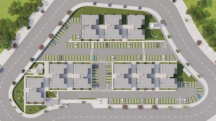 Planta do Residencial Cremona: Implantação
