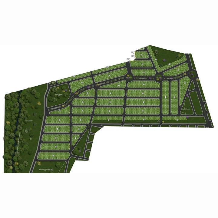 Planta do Setparque: Mapa de Implantação