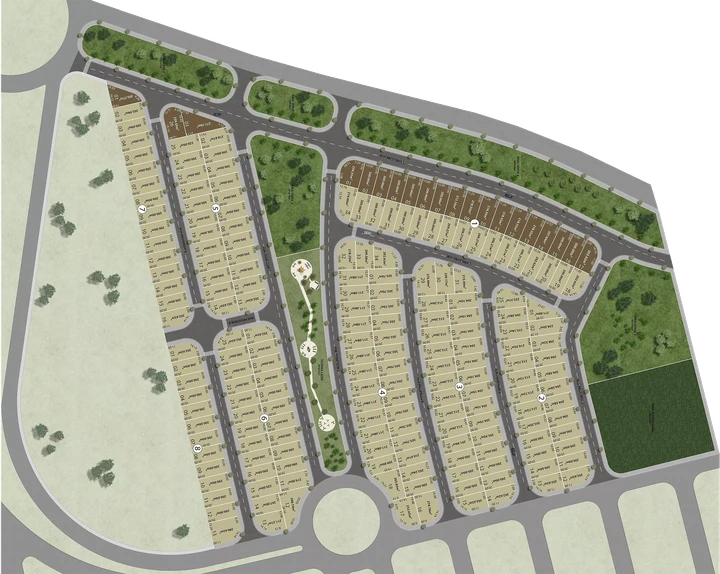 Planta do Jardim Leste: Loteamento com infraestrutura completa